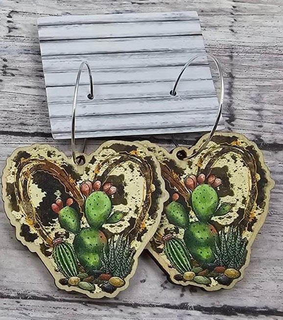 Cactus Heart Hoops