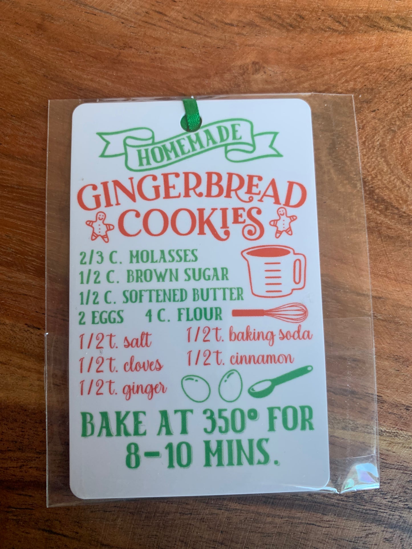 Gingerbread Cookies Recipe Ornament