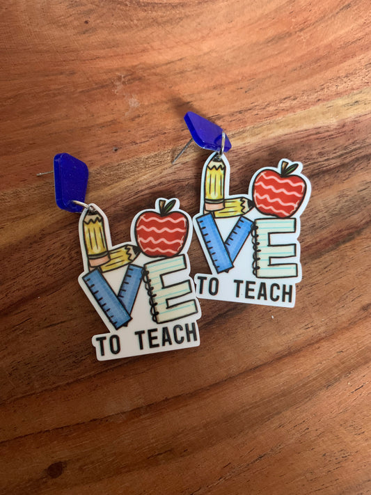 Love to Teach Earrings