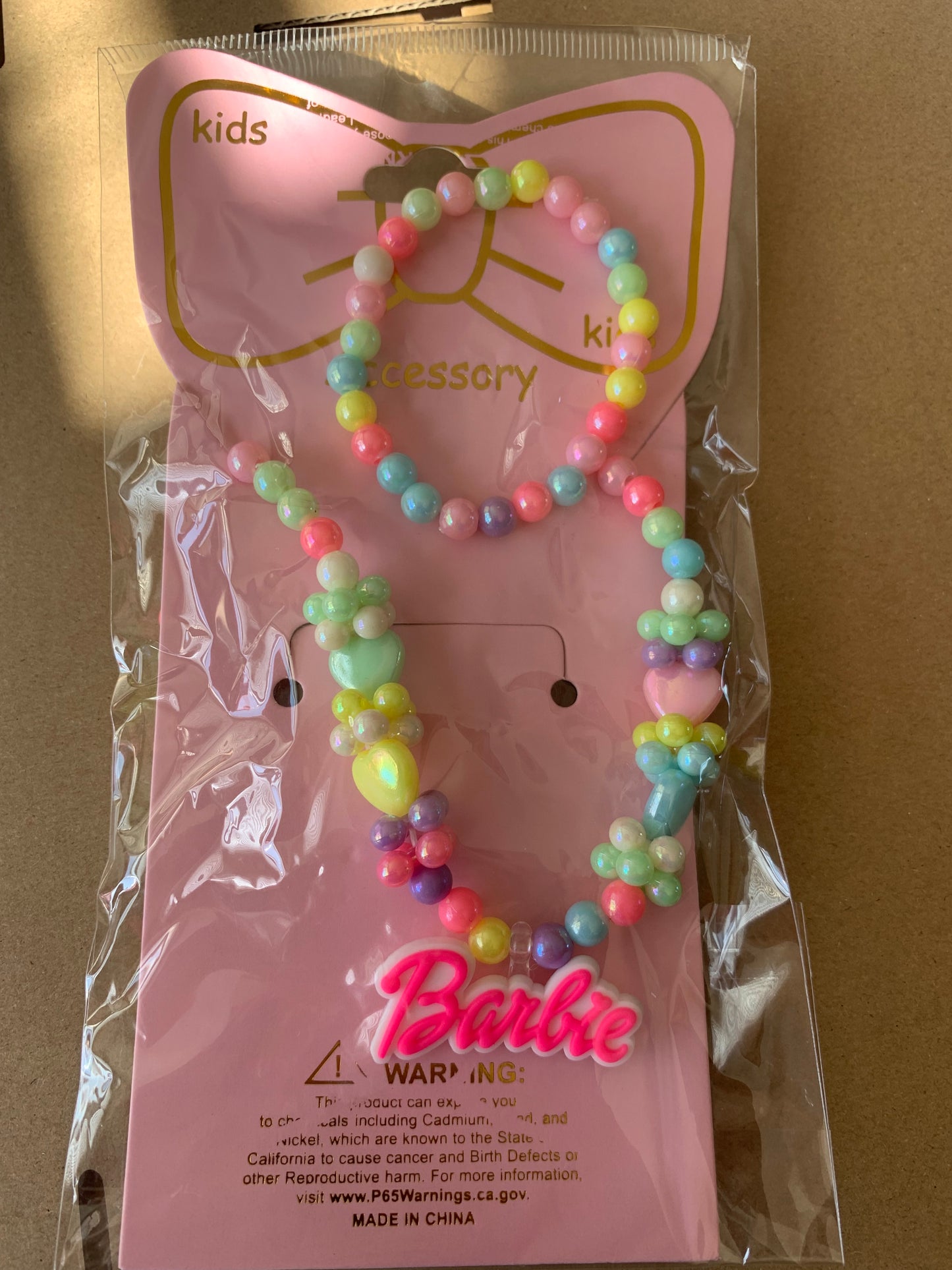 Kid necklace/bracelet set