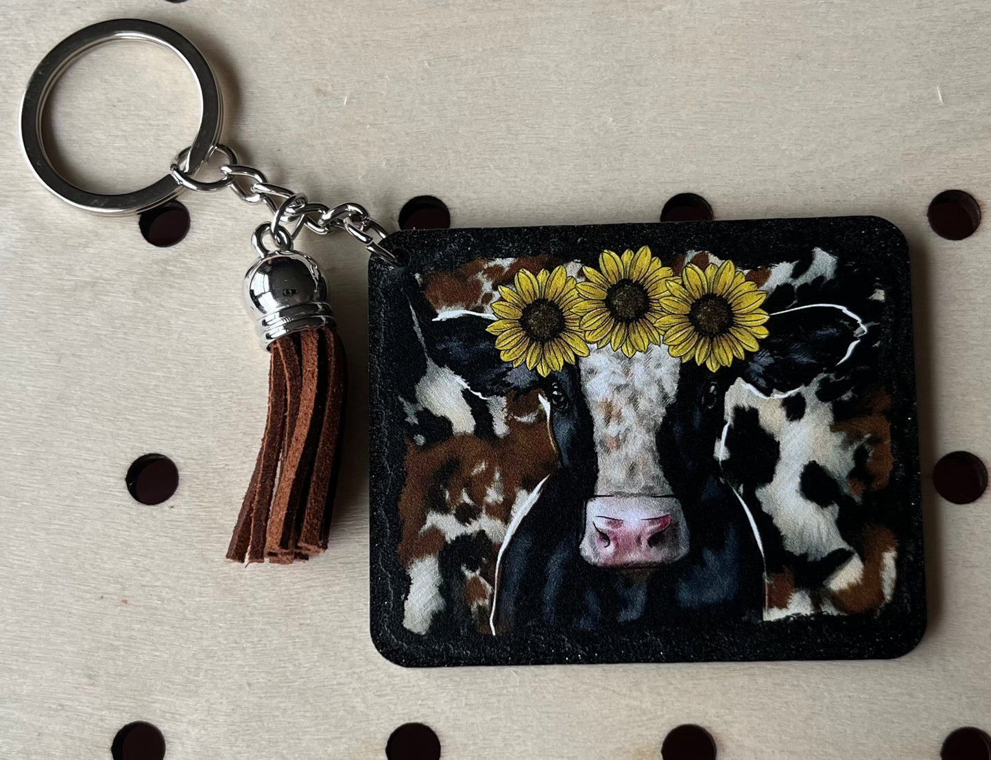 Cow Keychain