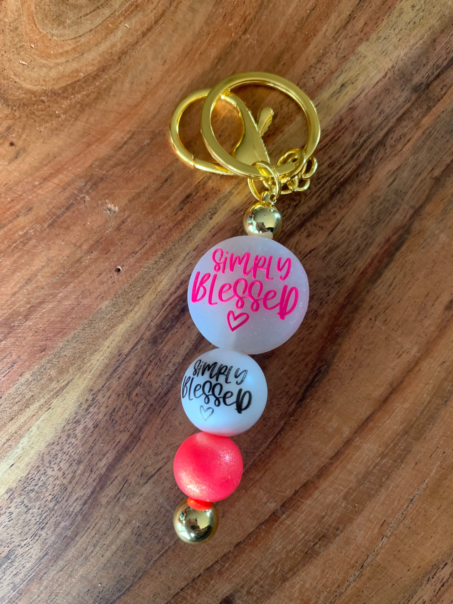 Simply Blessed Keychain